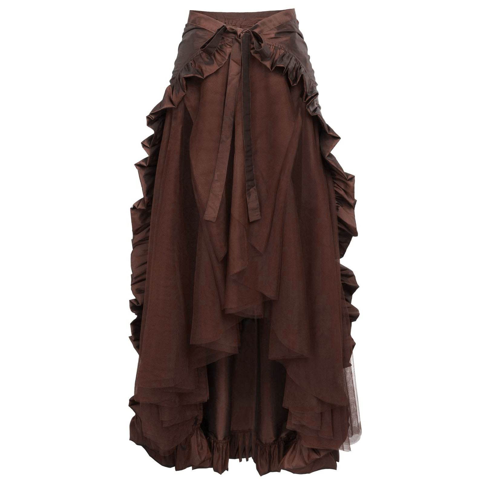 Medieval Women's Retro Style Pirate Waist Dance Skirt Dress - Ecosfun