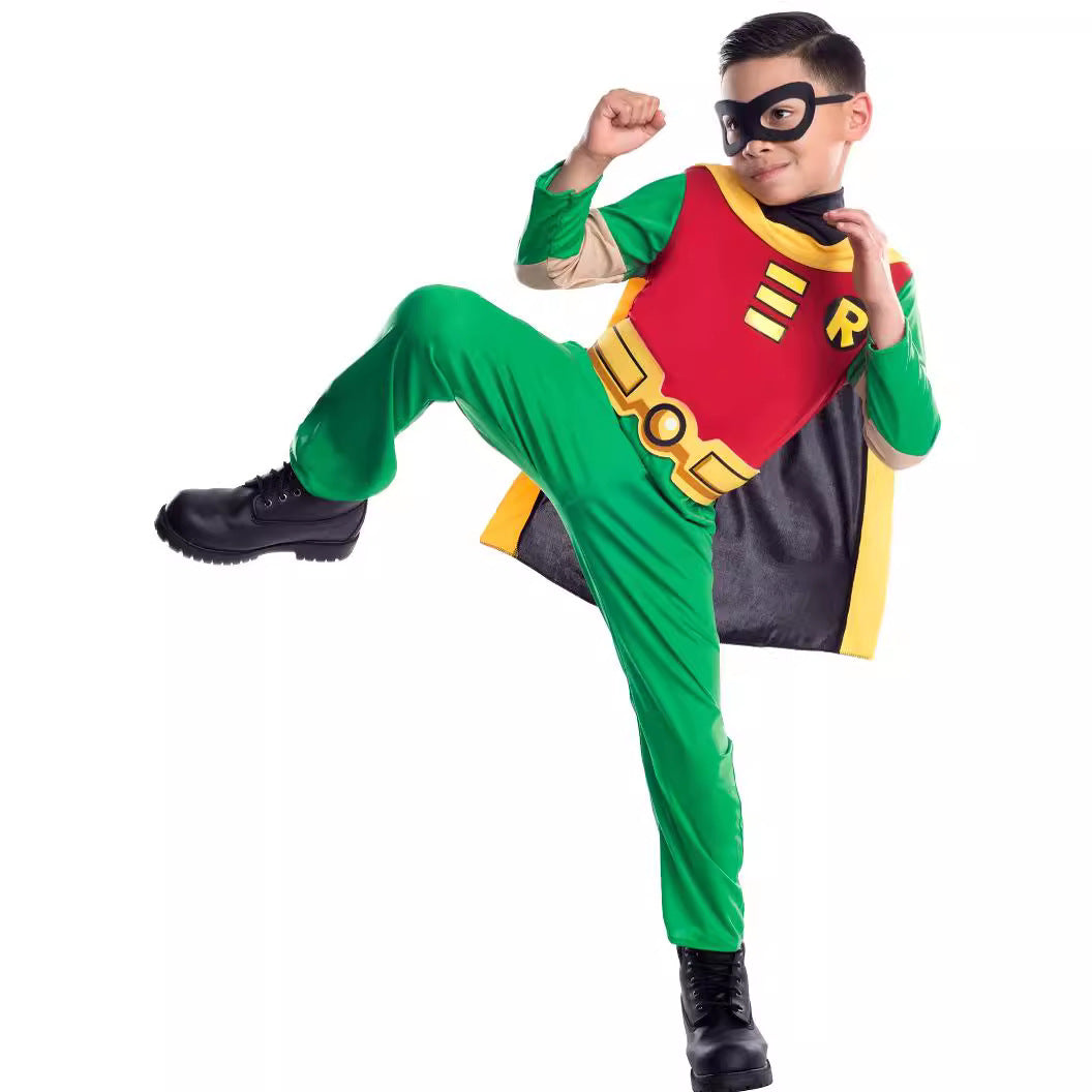 DC Teen Titans Robin Cosplay Costume Halloween For kids Child