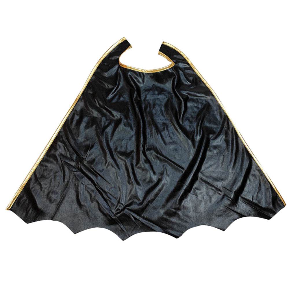 Black Bat man Costume Halloween For Kids Girl Full Set With Cape - Ecosfun