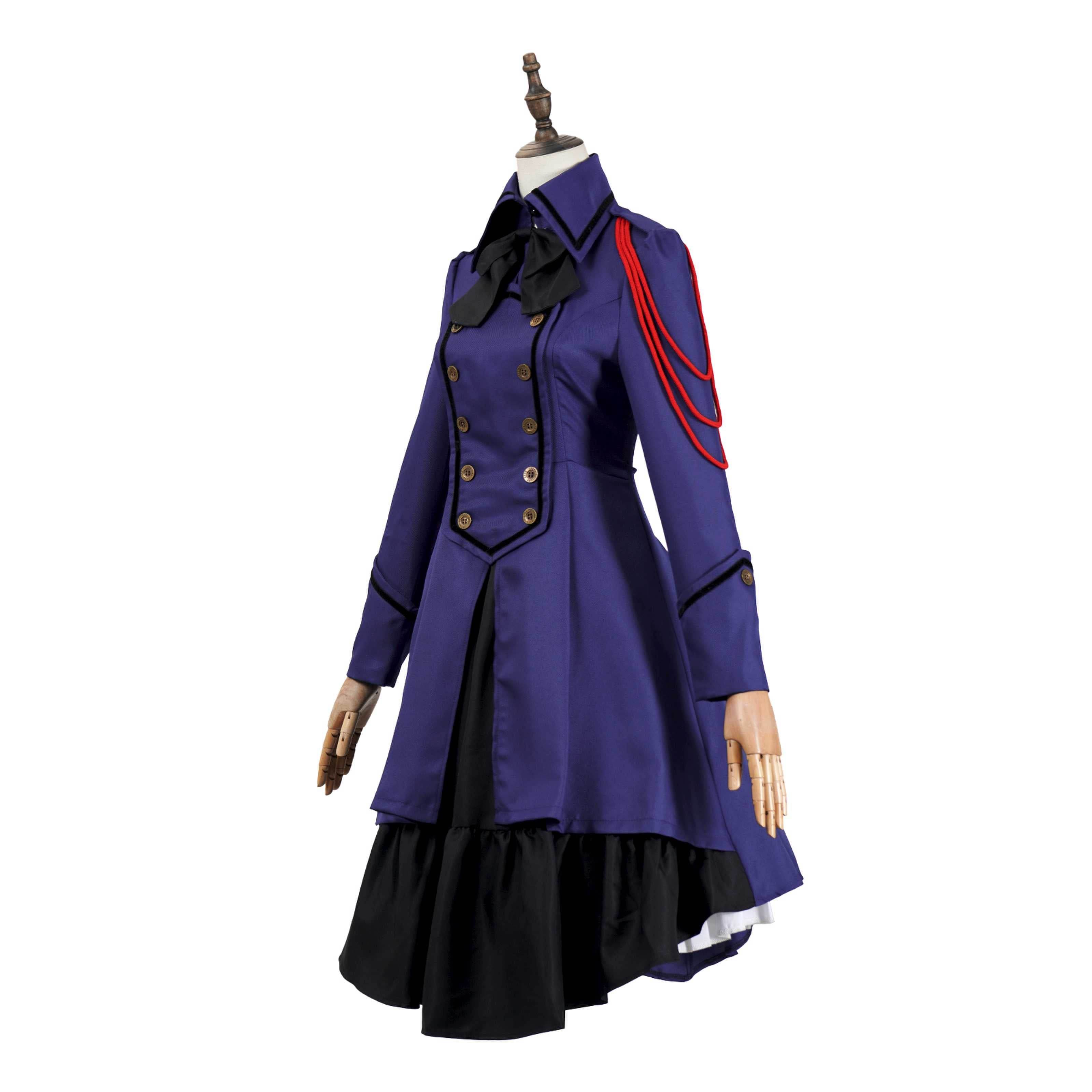 Medieval cos Renaissance gothic dress Retro bow ruffled punk cosplay skirt - Ecosfun