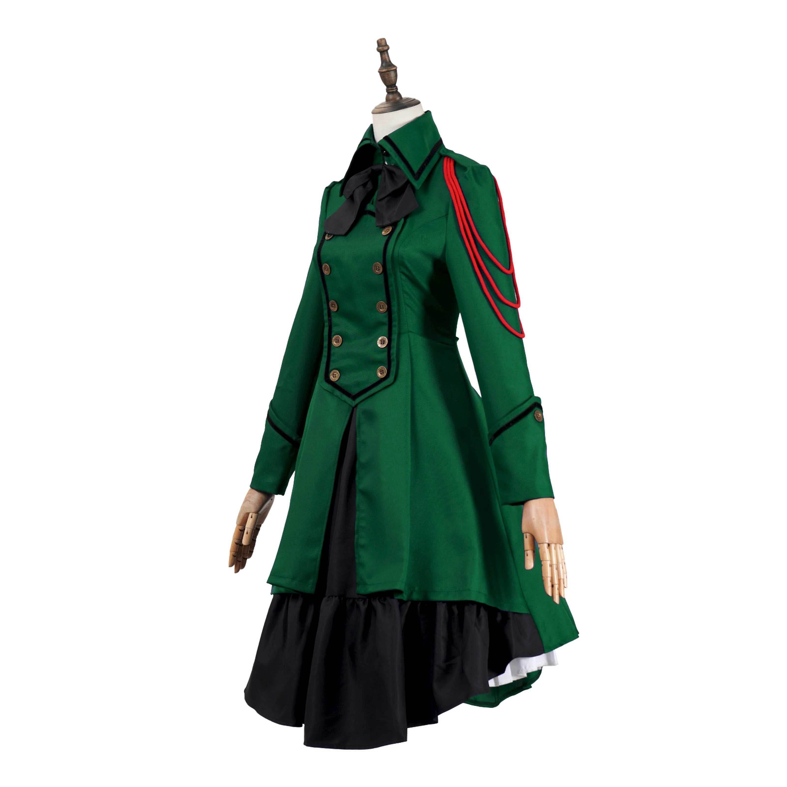 Medieval cos Renaissance gothic dress Retro bow ruffled punk cosplay skirt - Ecosfun