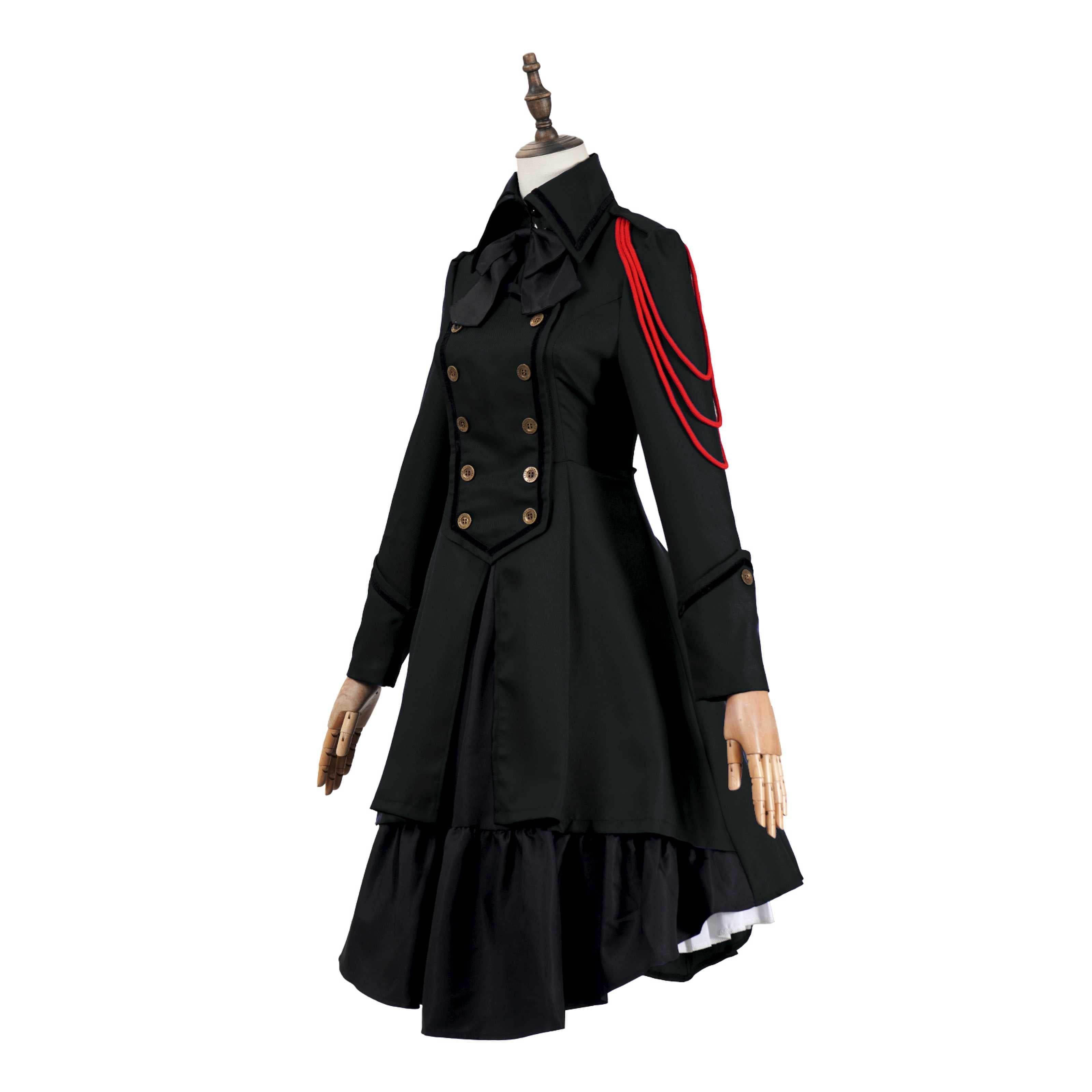 Medieval cos Renaissance gothic dress Retro bow ruffled punk cosplay skirt - Ecosfun