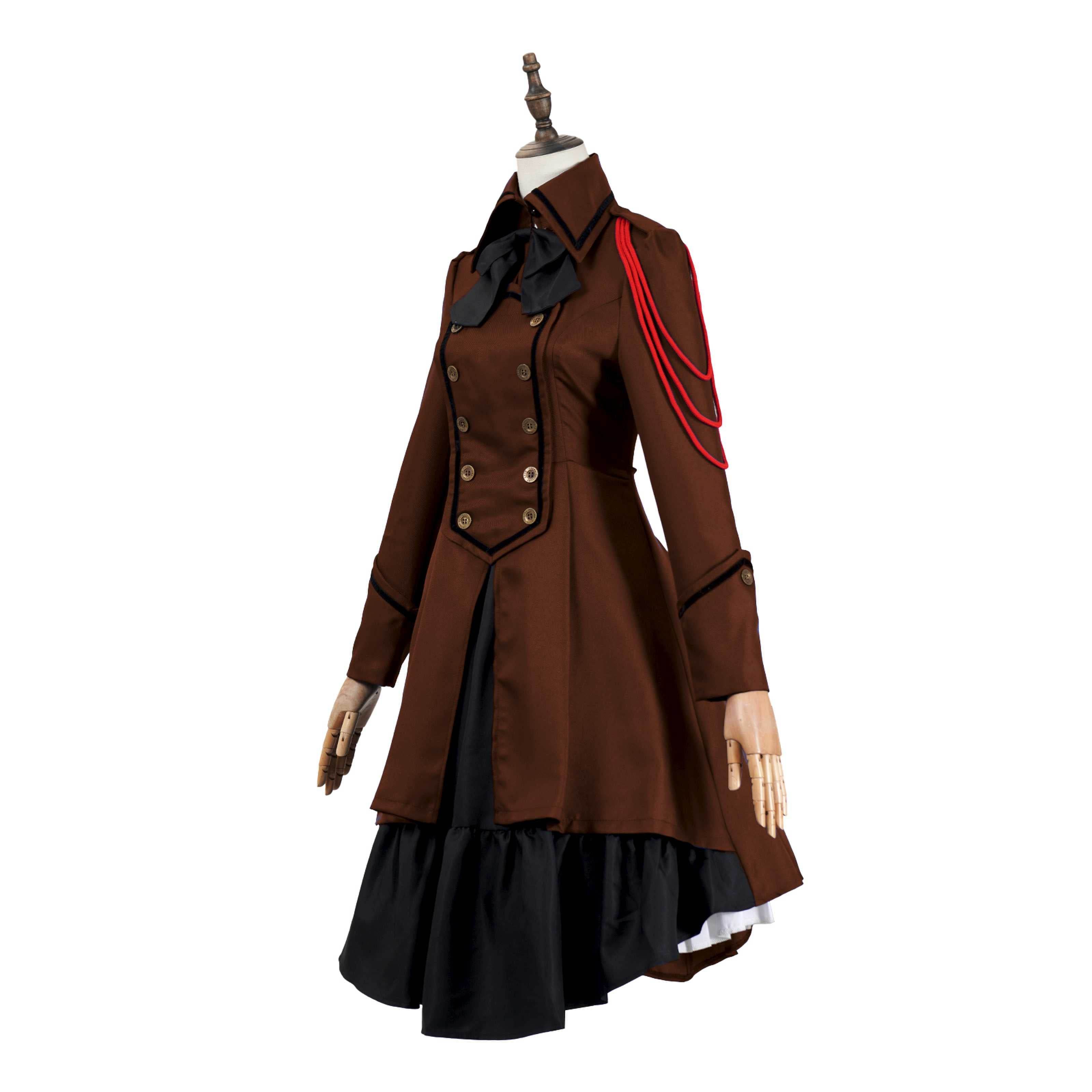 Medieval cos Renaissance gothic dress Retro bow ruffled punk cosplay skirt - Ecosfun