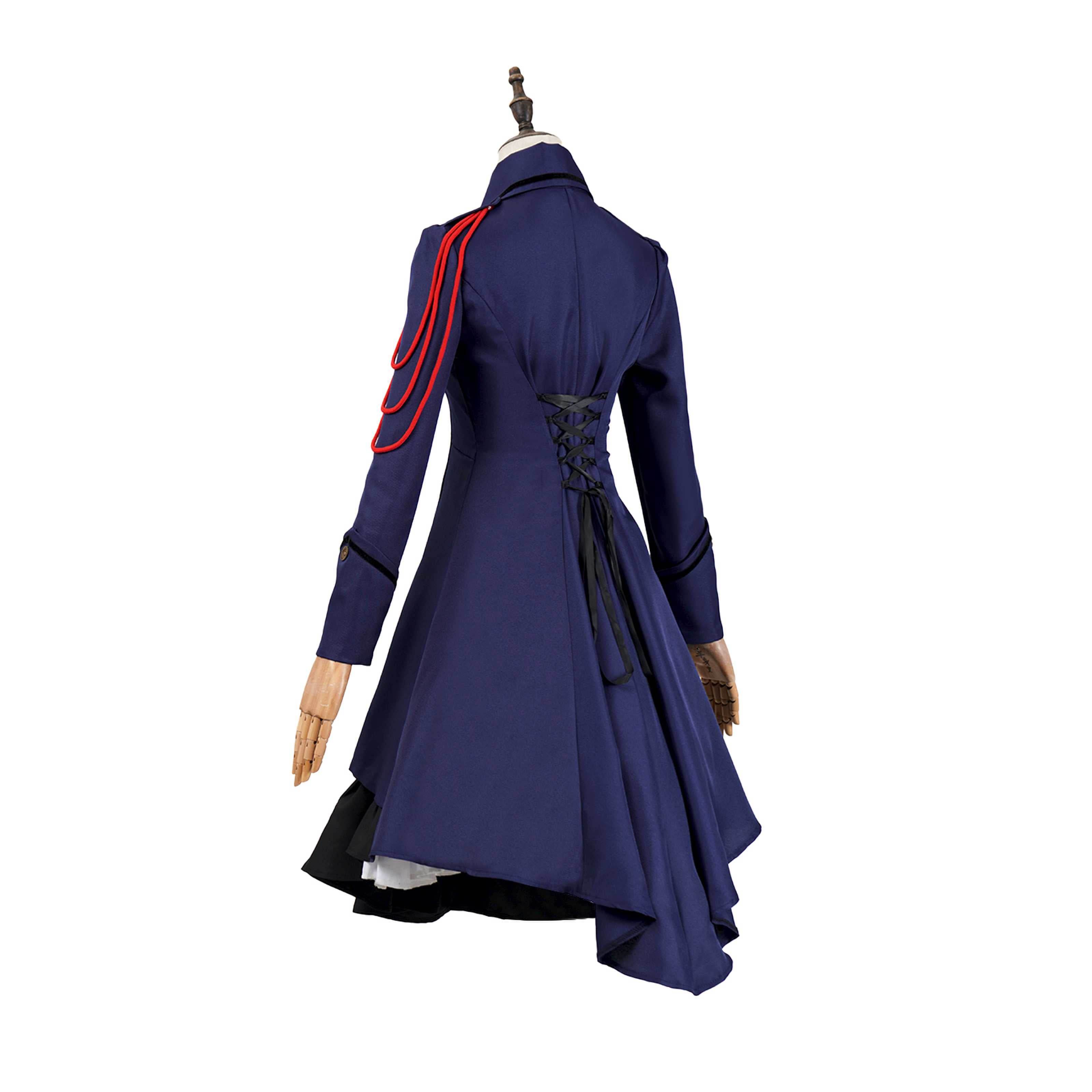 Medieval cos Renaissance gothic dress Retro bow ruffled punk cosplay skirt - Ecosfun