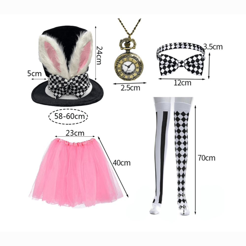 Easter hat props Easter costume plush bunny ears party dress up - Ecosfun