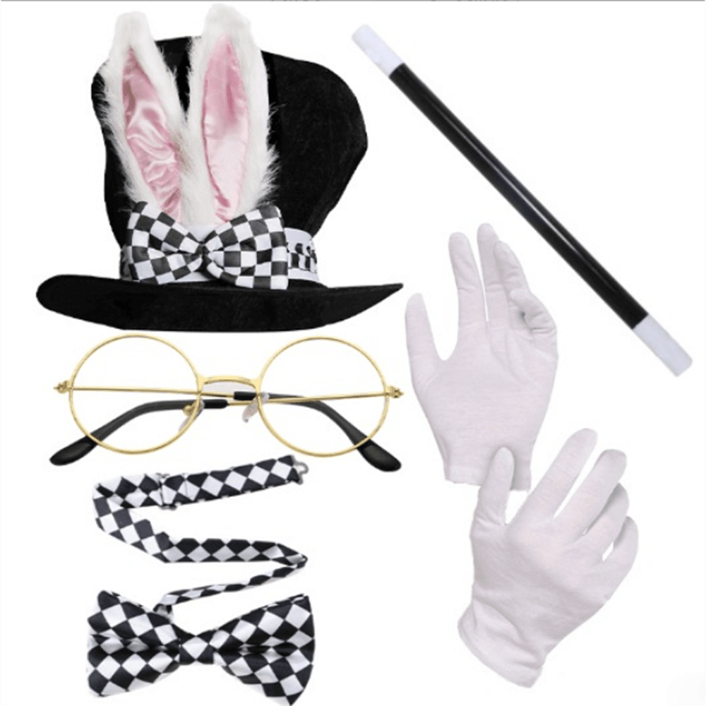 Easter hat props Easter costume plush bunny ears party dress up - Ecosfun
