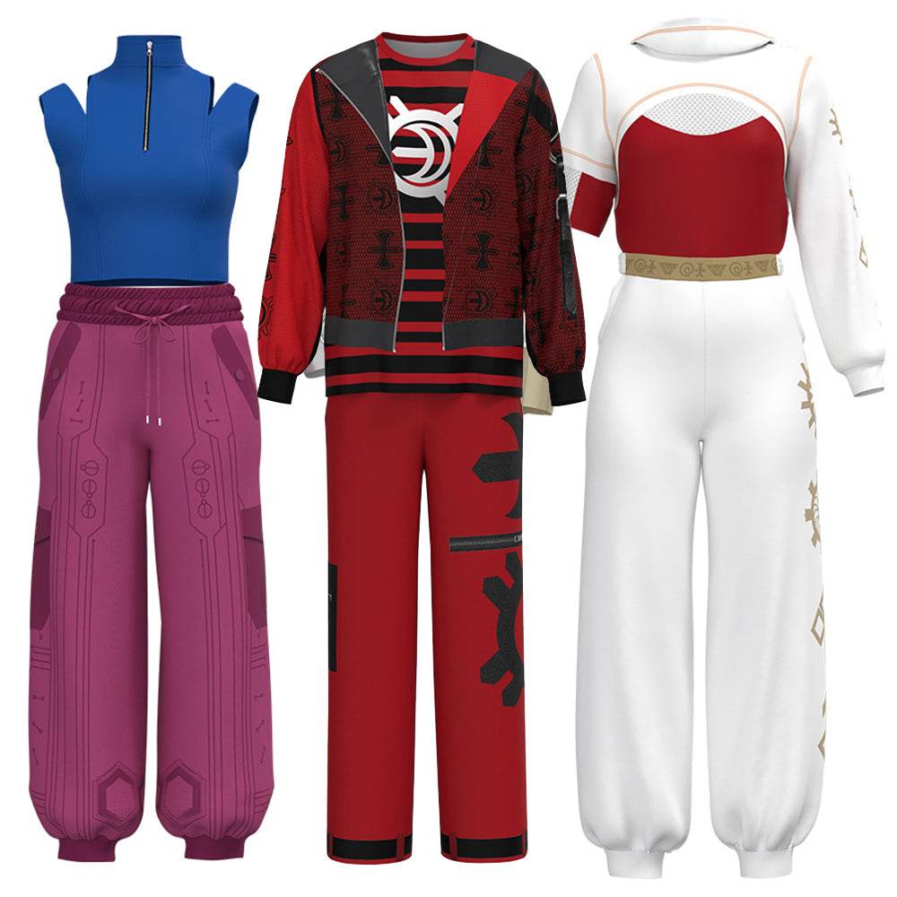 Zombies 4 Dawn of the Vampires Addison Wells Victor Nova Costume Halloween - Ecosfun
