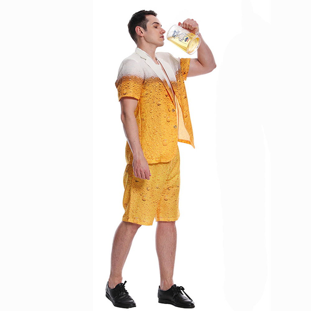 Beer Costume Funny Costume Oktoberfest Outfits Dress For Men Women Halloween Carnival