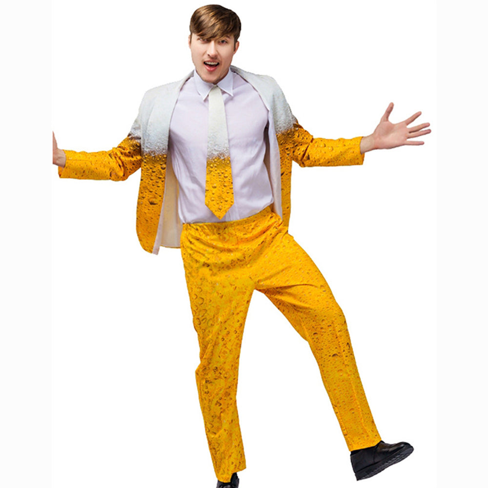 Beer Costume Funny Costume Oktoberfest Outfits Dress For Men Women Halloween Carnival
