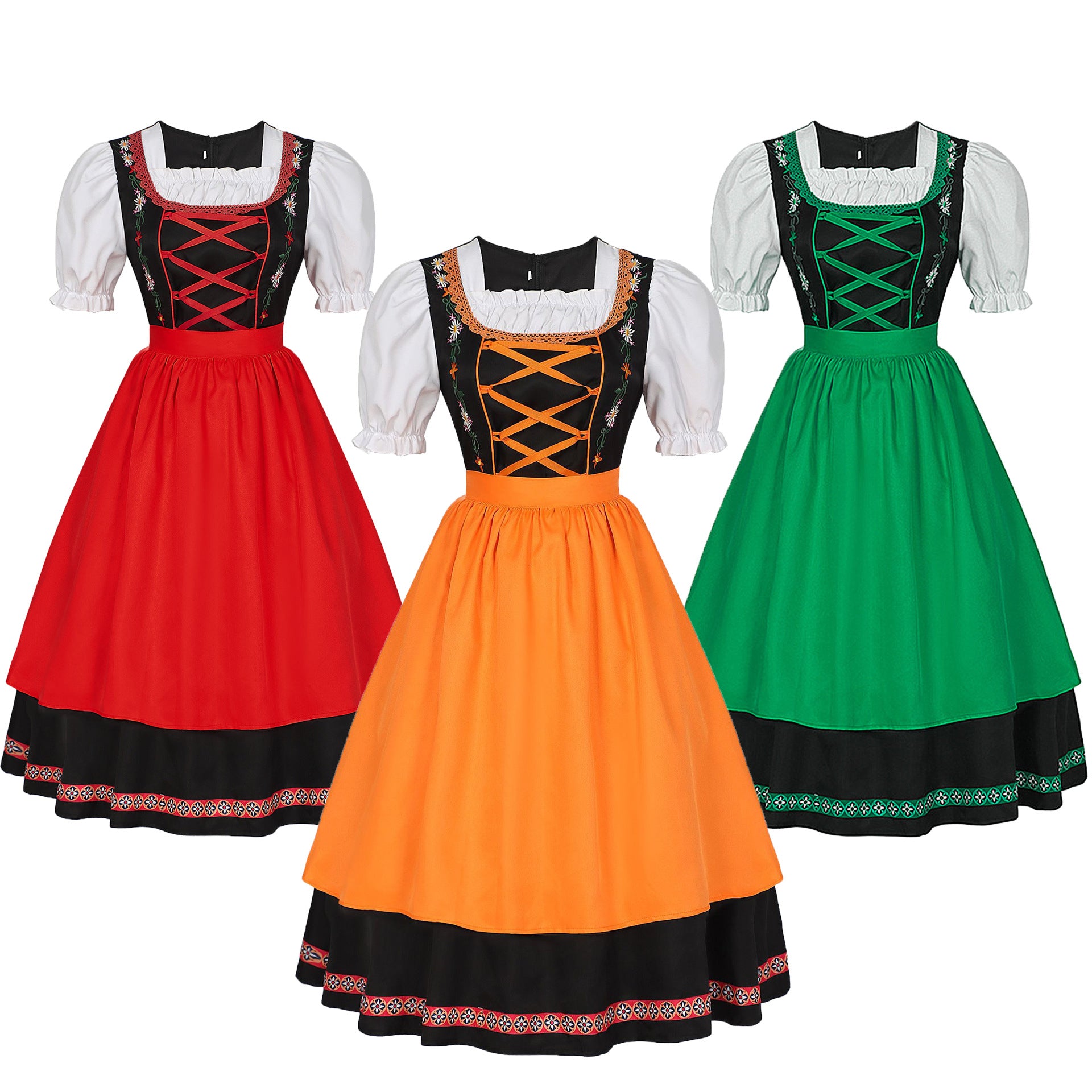 German Oktoberfest Bavarian Nation Costume Overalls Set Halloween Carnival Outfit