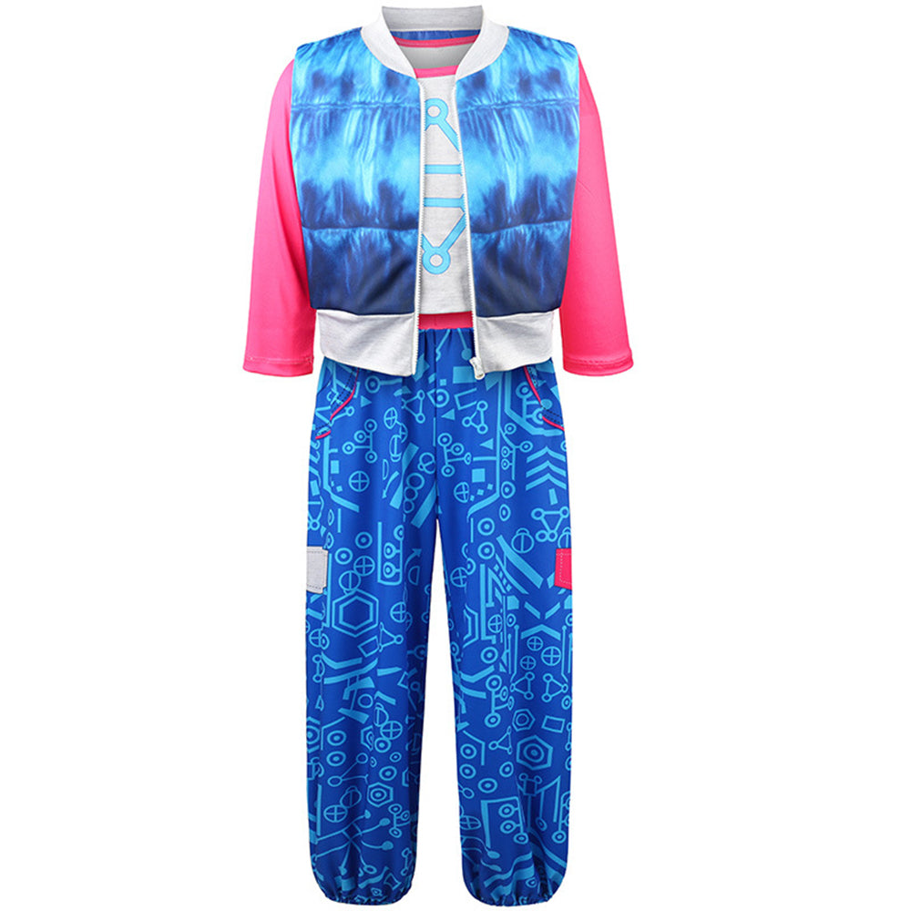 Zombies 4 Addison Costume for Kids Girls Cheerleader Dress Up 3PCS Halloween