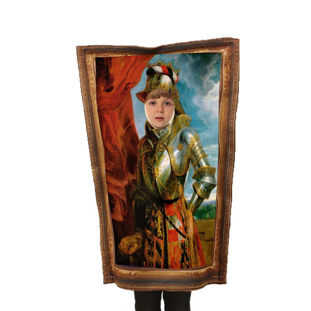 Funny spoof murals Costume Mona Lisa French girl Einstein Marie Curie King Queen Victoria Knight