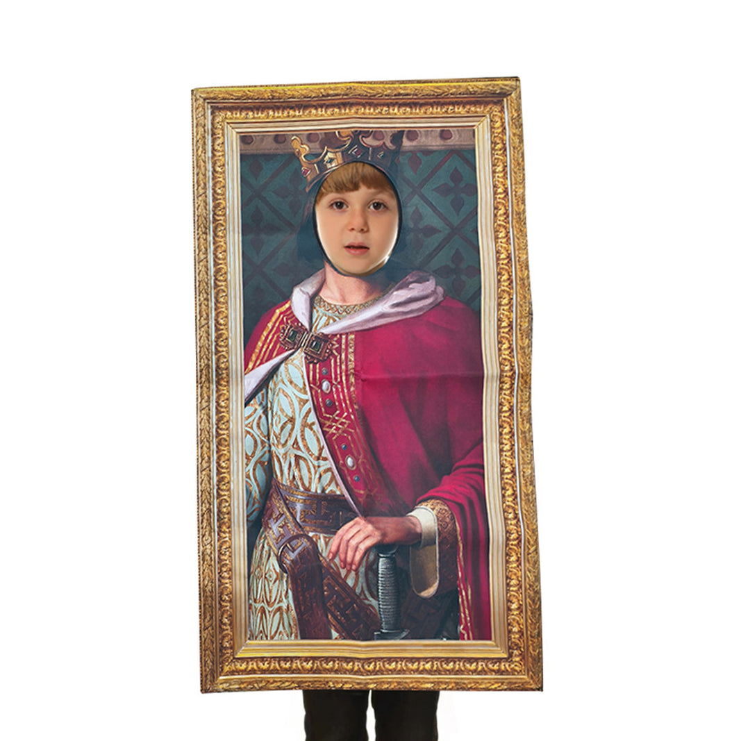Funny spoof murals Costume Mona Lisa French girl Einstein Marie Curie King Queen Victoria Knight