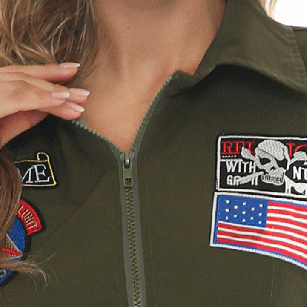 Top Gun Pilot Women's Maverick Flight Dress Costume