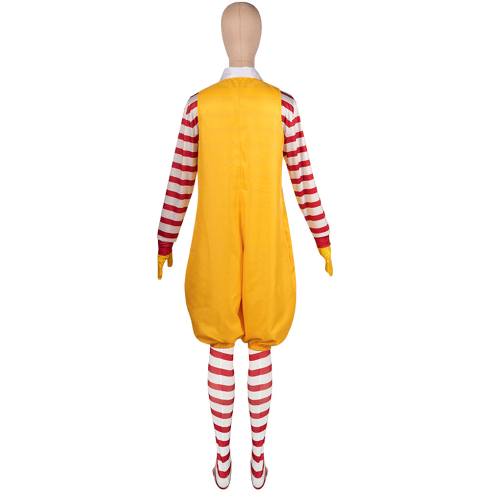 McDonald's Ronald Funny Cosplay Costume Adult Kids Halloween