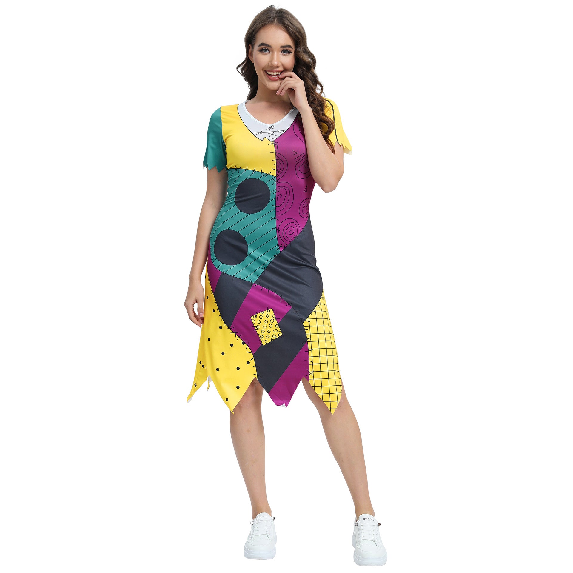 Halloween costume Christmas Nightmare cosplay Sally Jumpsuit dress