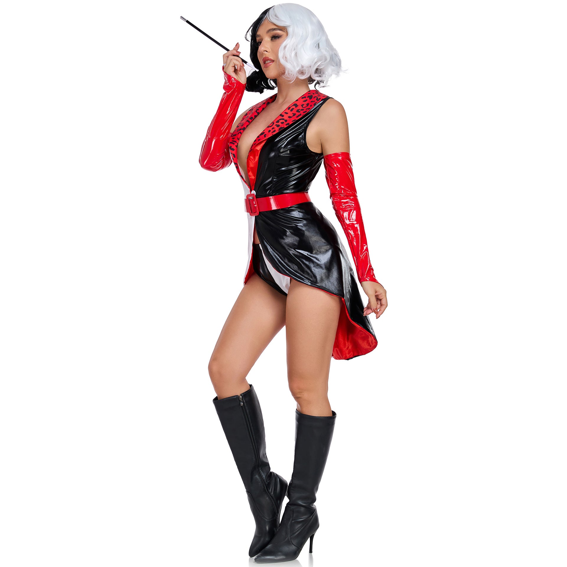One Hundred and One Dalmatians Cruella De Vil Costume Dress Halloween