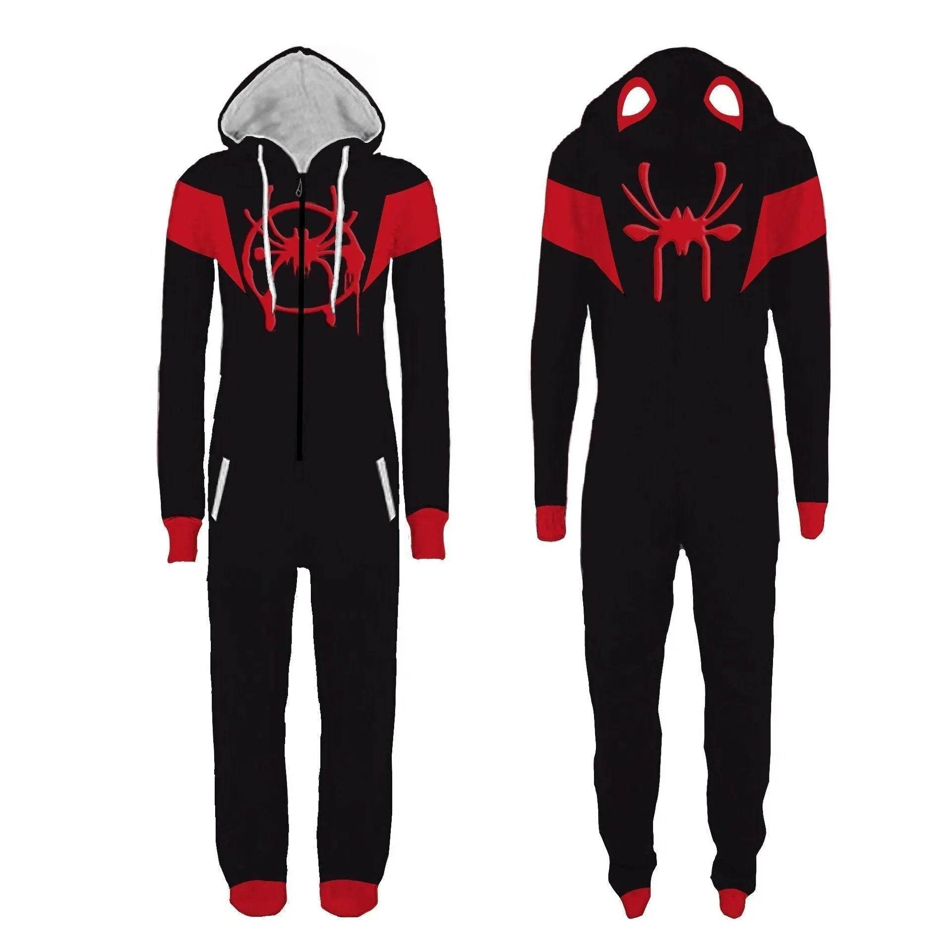 Adult Men's Super Hero Spider-man Deadpool The Flash One Piece costume Jumpsuit - Ecosfun