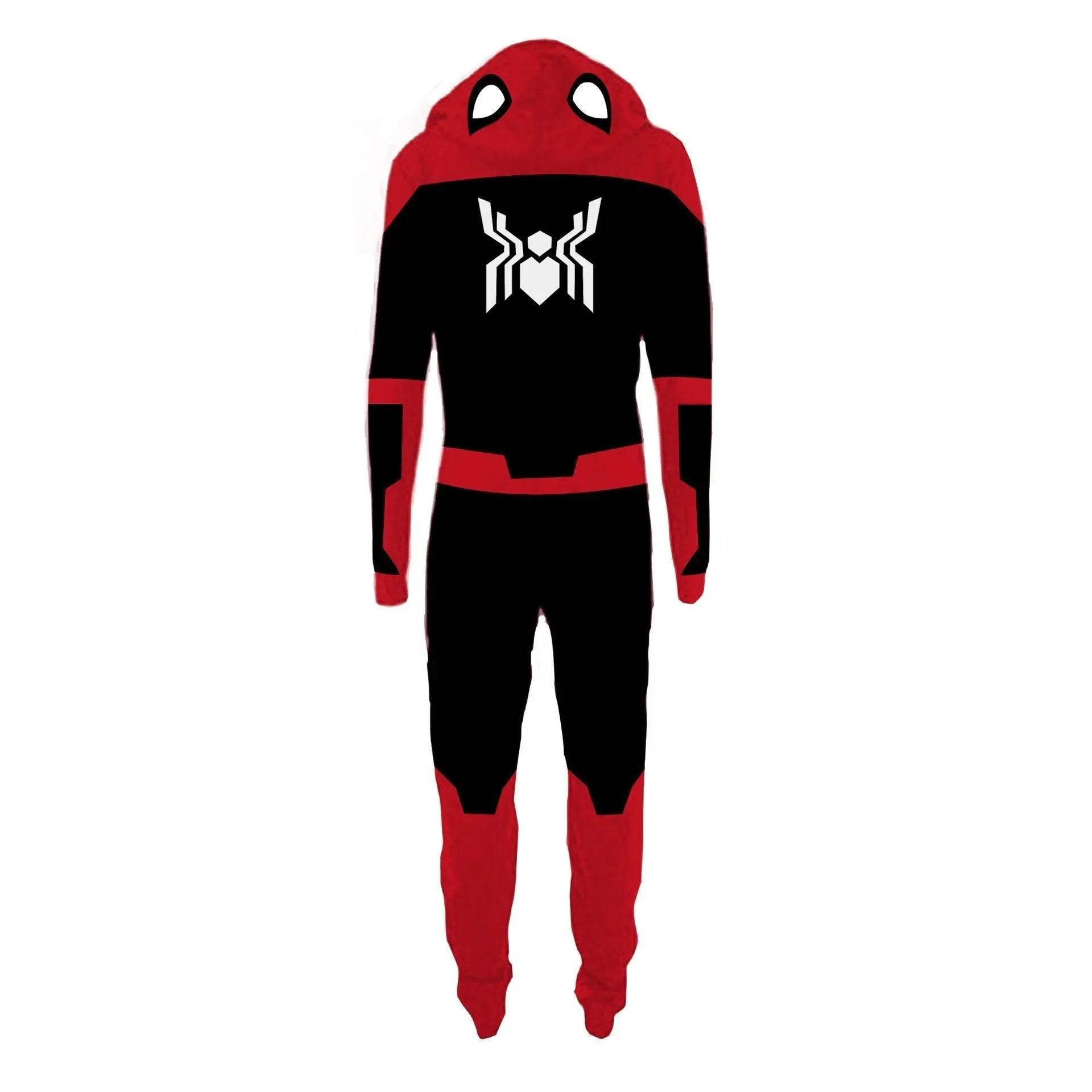 Adult Men's Super Hero Spider-man Deadpool The Flash One Piece costume Jumpsuit - Ecosfun