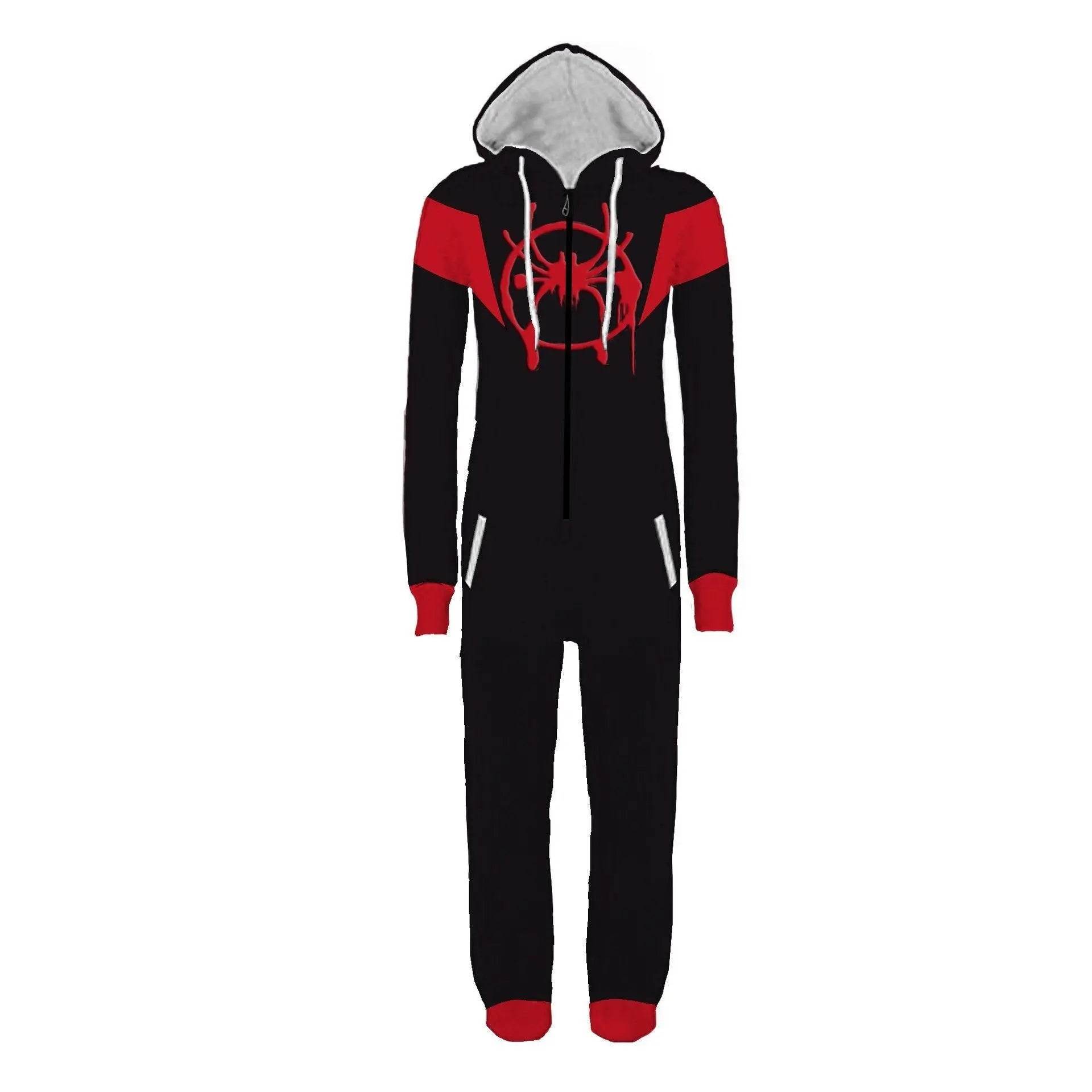 Adult Men's Super Hero Spider-man Deadpool The Flash One Piece costume Jumpsuit - Ecosfun