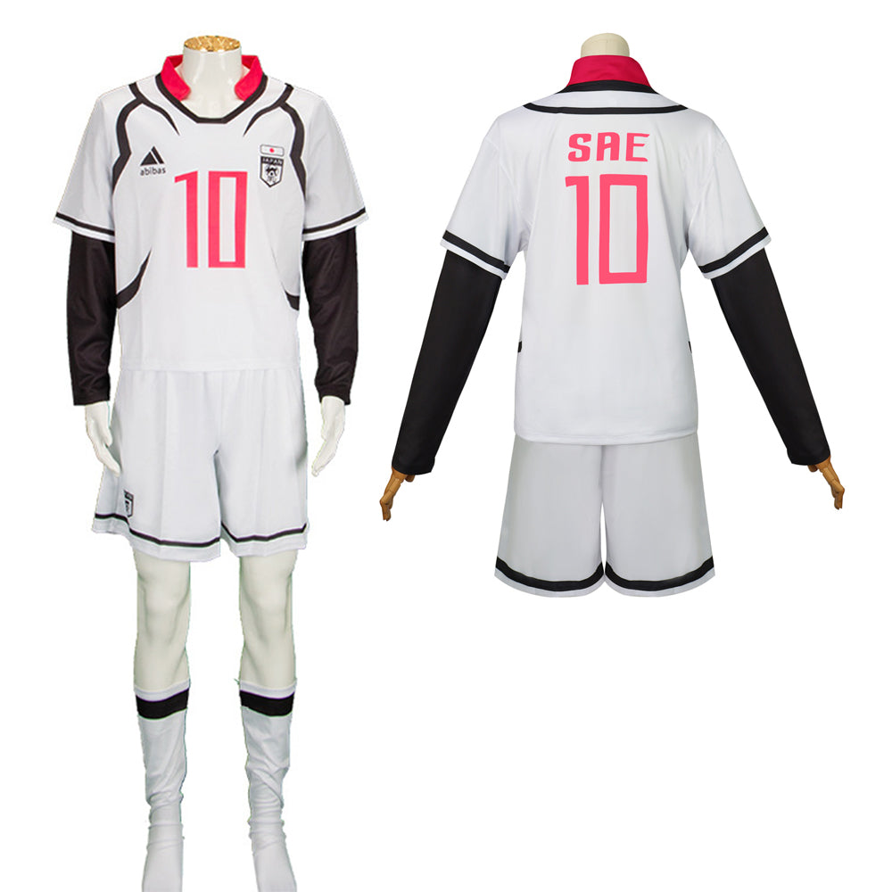 Blue Lock Sae Itoshi Cosplay Anime Costume Football Uniform Set
