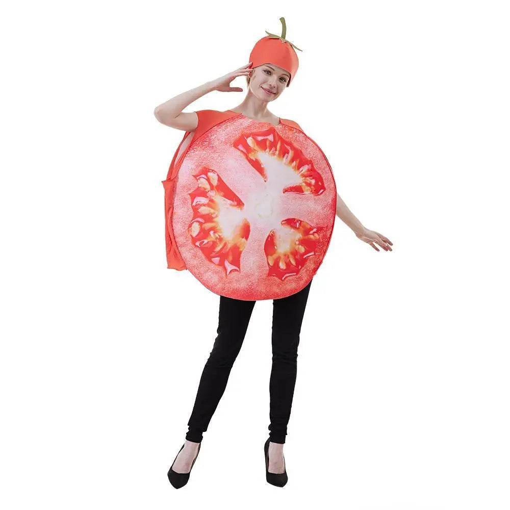 Fruit Sliced Vegetable Tomato women Halloween carnival costume for Adult - Ecosfun