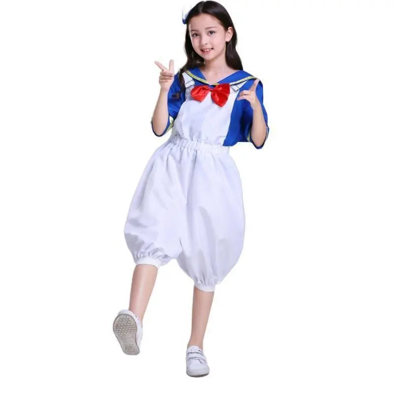 Halloween Sailor Suit Donald Duck Matching Family Cosplay Costume - Pajamasbuy