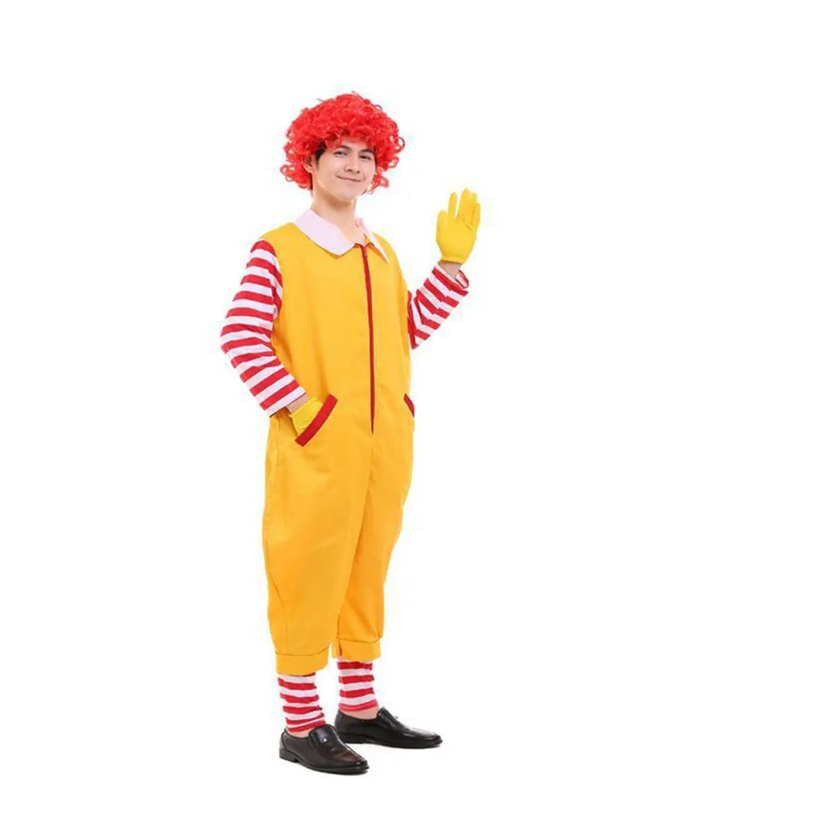 Halloween Uncle Ronald McDonald's Cosplay Jumpsuit Matching Costume - Pajamasbuy