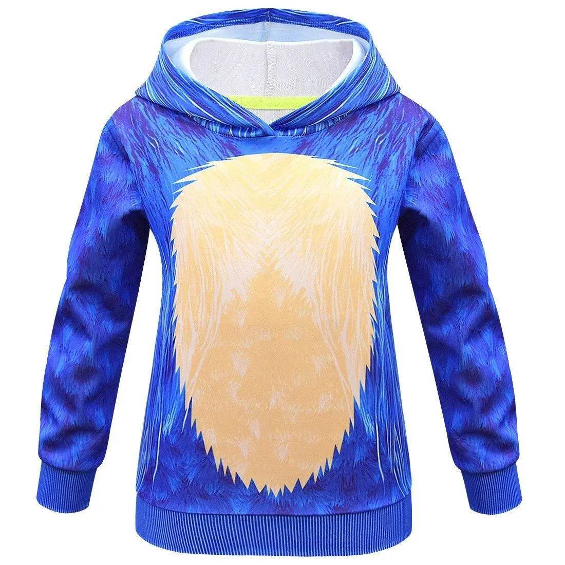Kids Anime Sonic The Hedgehog Costume Game Halloween Boy Girls Hoodies Pants Sets Outfits - Ecosfun