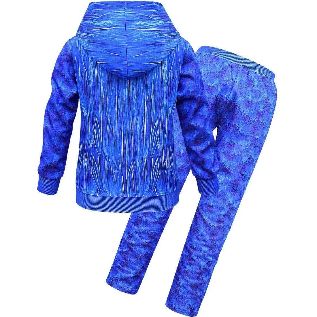 Kids Anime Sonic The Hedgehog Costume Game Halloween Boy Girls Hoodies Pants Sets Outfits - Ecosfun