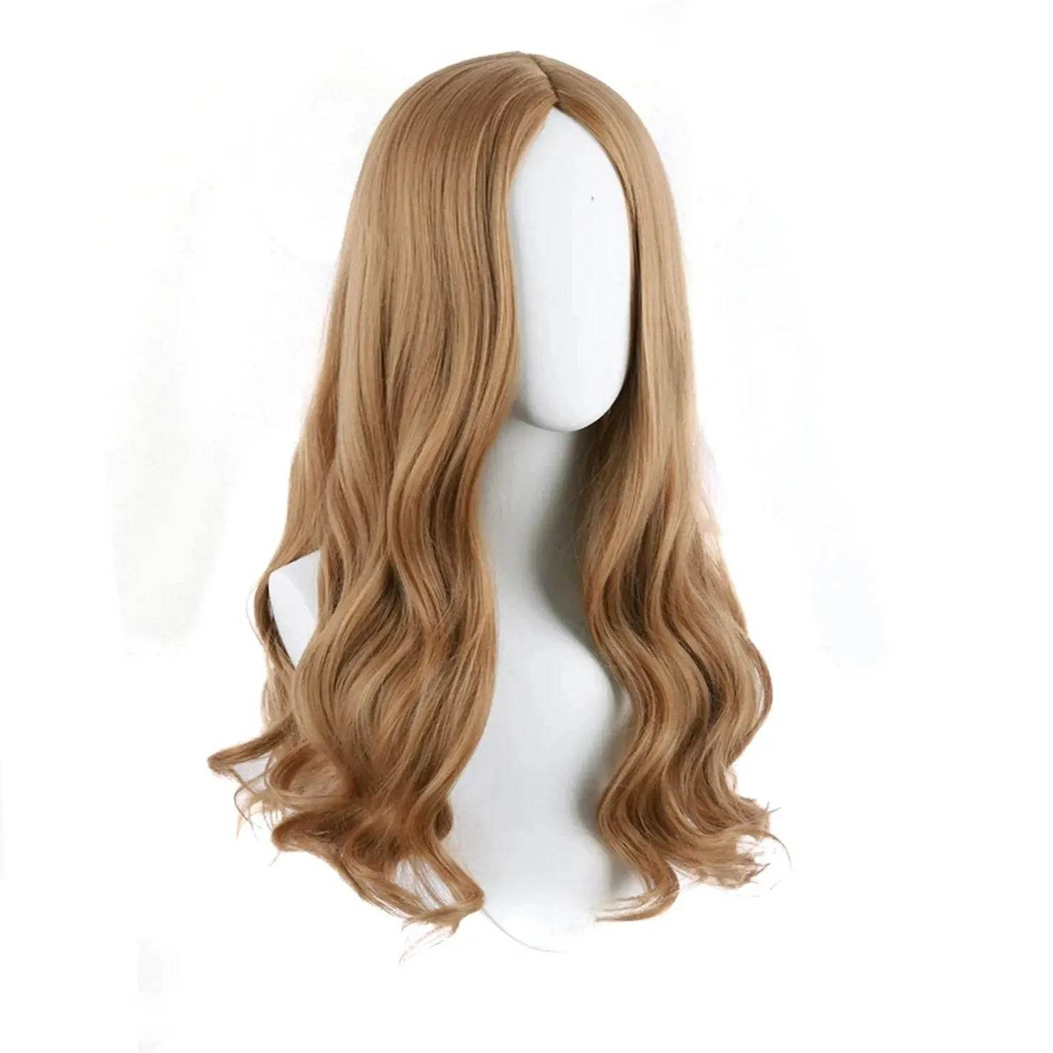 Movie m3gan doll costume wig Long Curly Cosplay Wig for Women - Ecosfun