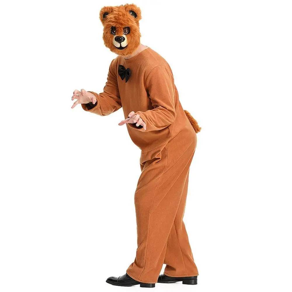 Mr. Smiling Bear Animal Adult Jumpsuit Cosplay Costume Carnival - Ecosfun