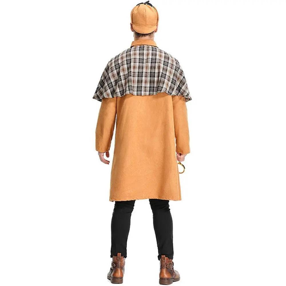 Mystery Game Role Playing Men Detective Adult Cosplay Costume Outfits Carnival Suit - Ecosfun