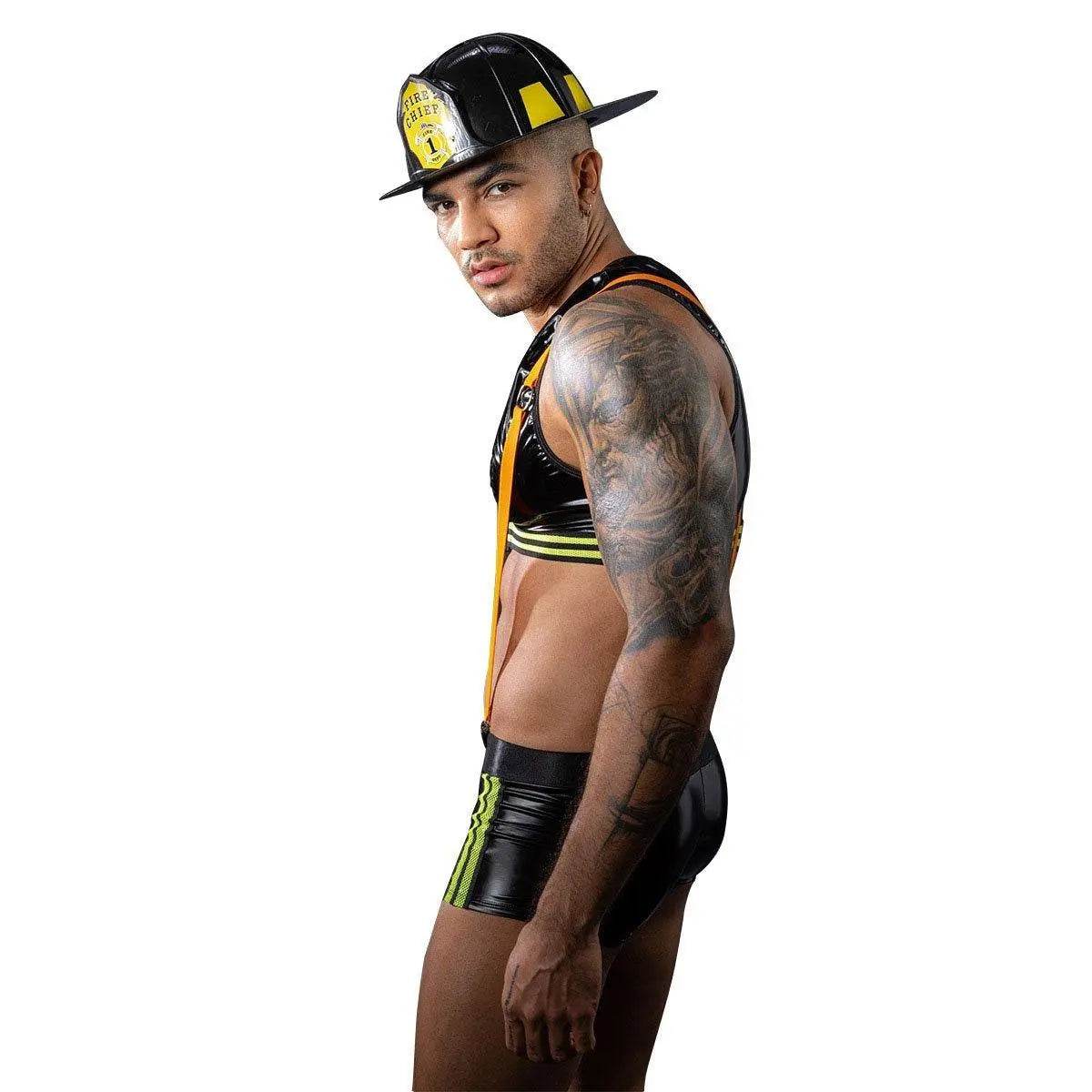 Stag Do Party Firemen Fancy Dress Costume Outfit Night Club Bar For Men - Ecosfun