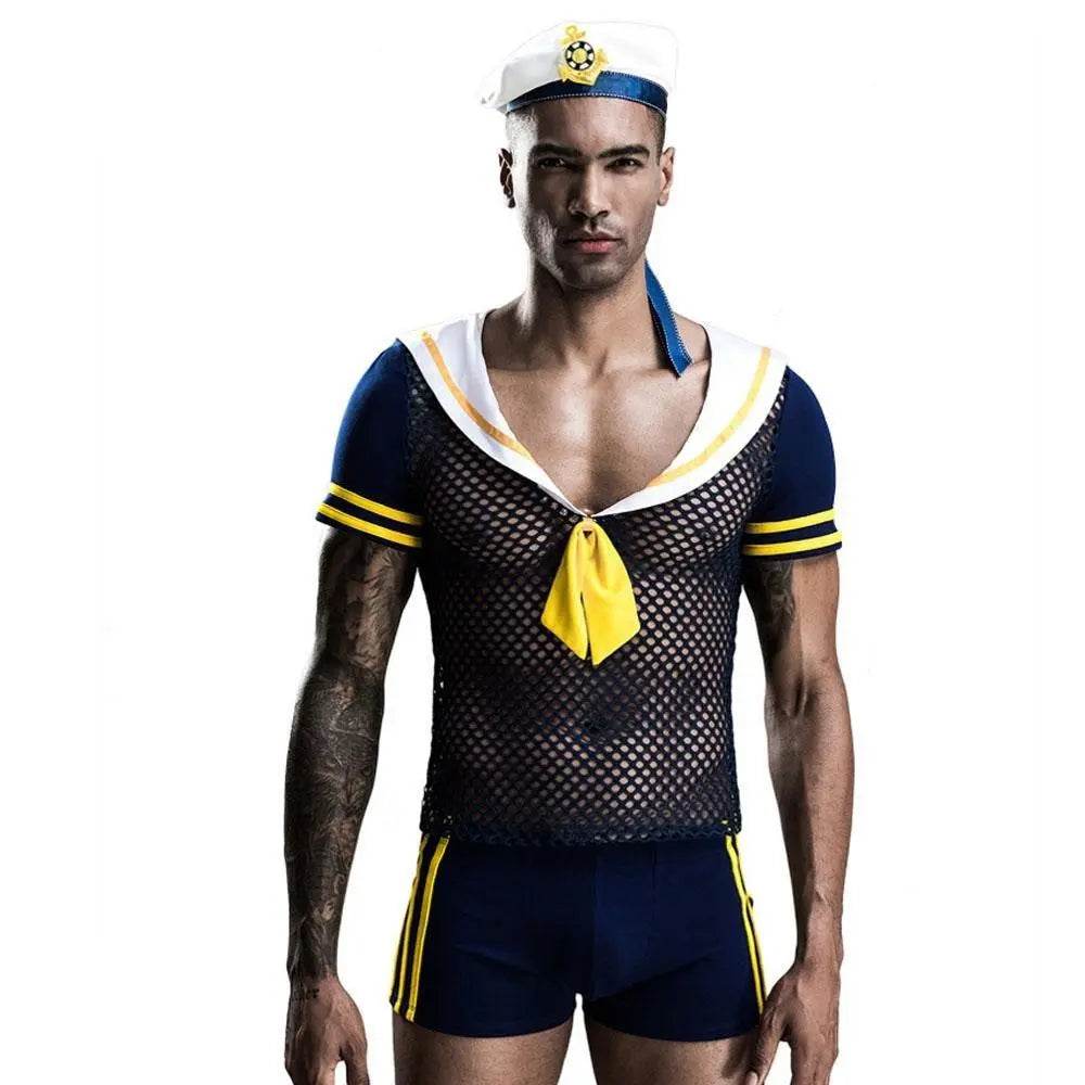 Stag do Blue Navy Party Costume Nightclub Uniform - Ecosfun
