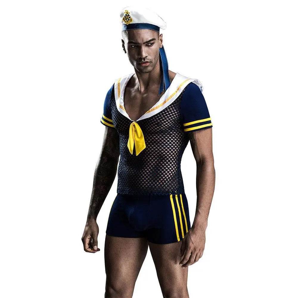 Stag do Blue Navy Party Costume Nightclub Uniform - Ecosfun