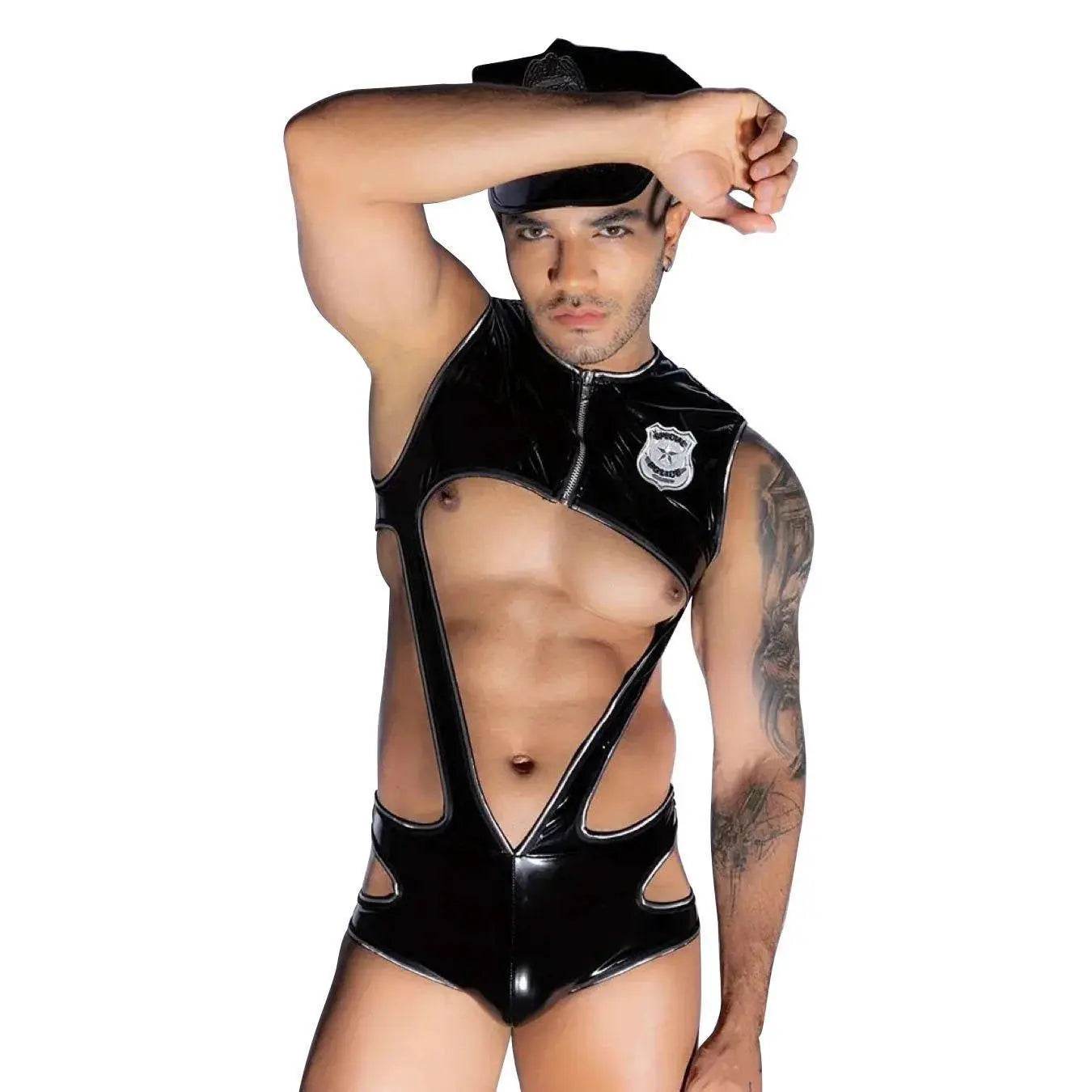 Stag do Macho Policeman Party Costume Nightclub Uniform - Ecosfun