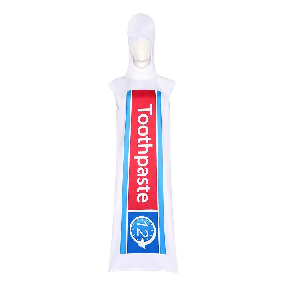 Toothpaste Toothbrush Funny Halloween Cosplay Costume For Adults - Pajamasbuy