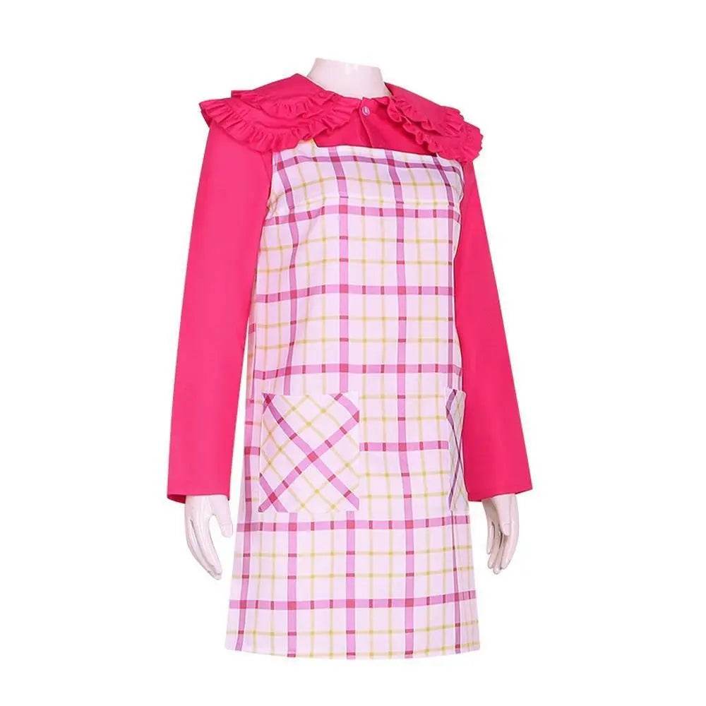 Wednesday Cosplay Costume Enid Sinclair Pink Dress Halloween Outfit for Women - Ecosfun