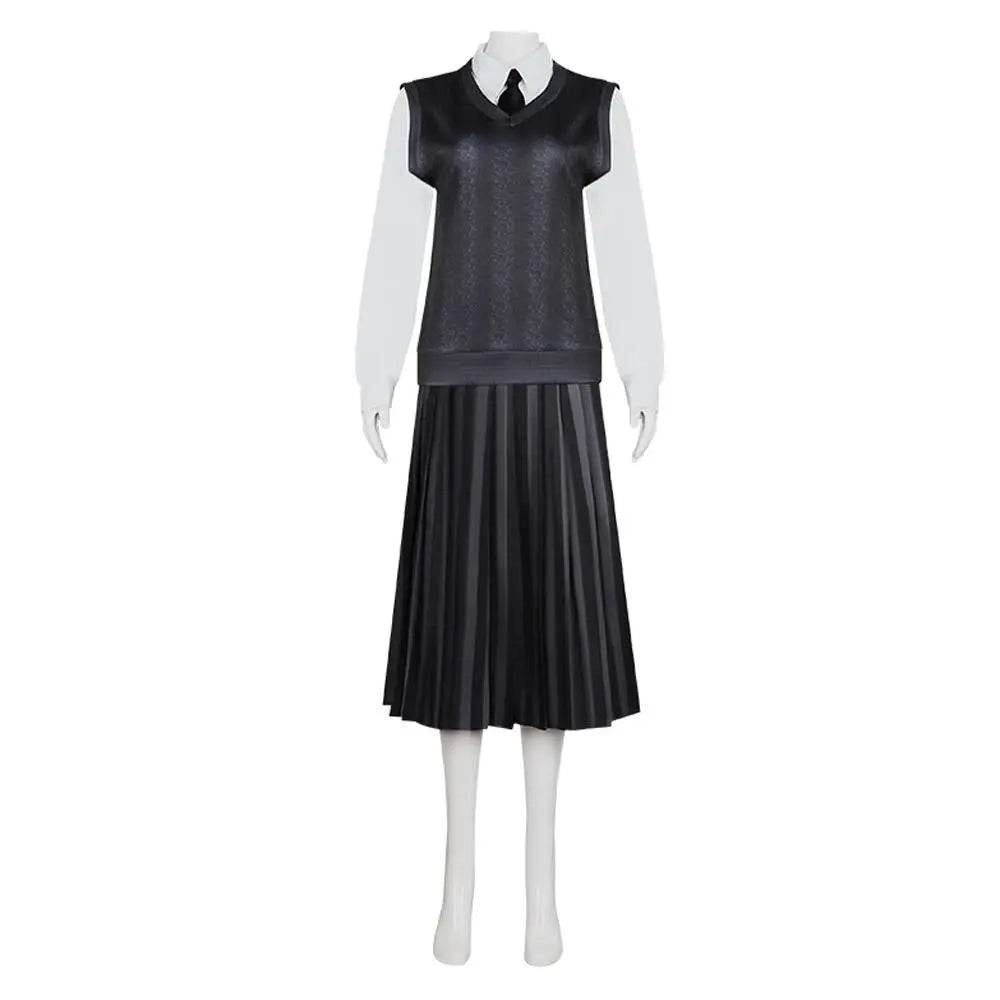 Wednesday Costume The Addams Family Cosplay Costumes Skirt Suit For Women - Ecosfun