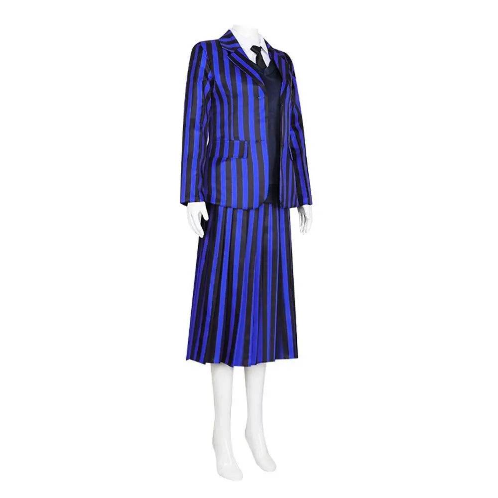 Wednesday Costume The Addams Family Cosplay Costumes Skirt Suit For Women - Ecosfun