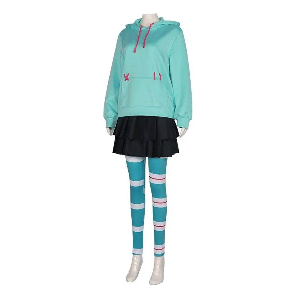 Wreck-It Ralph 2 Vanellope von Schweetz Cosplay Costume Outfits Halloween Party Carnival Suit - Ecosfun