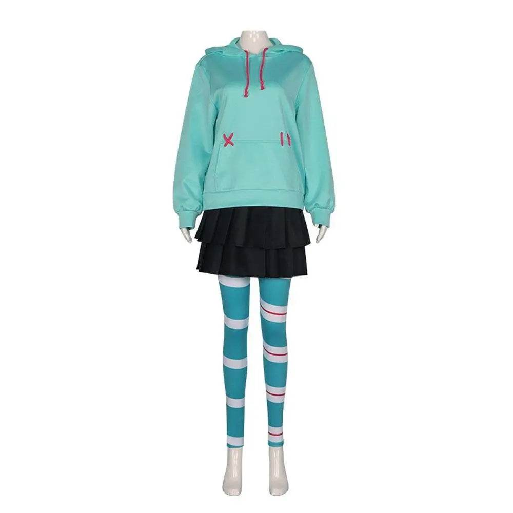 Wreck-It Ralph 2 Vanellope von Schweetz Cosplay Costume Outfits Halloween Party Carnival Suit - Ecosfun