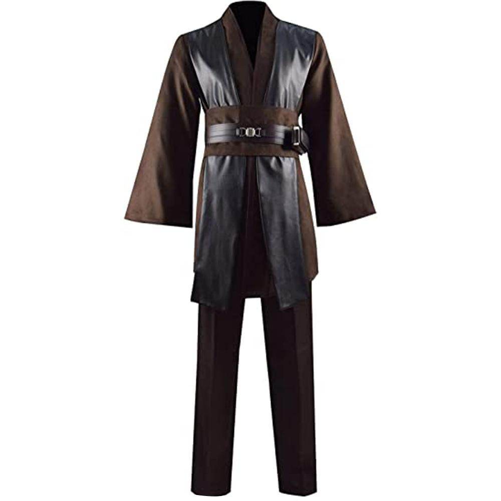 Anakin Skywalker Obi-Wan Costume Cloak Cosplay Halloween Suit - Ecosfun