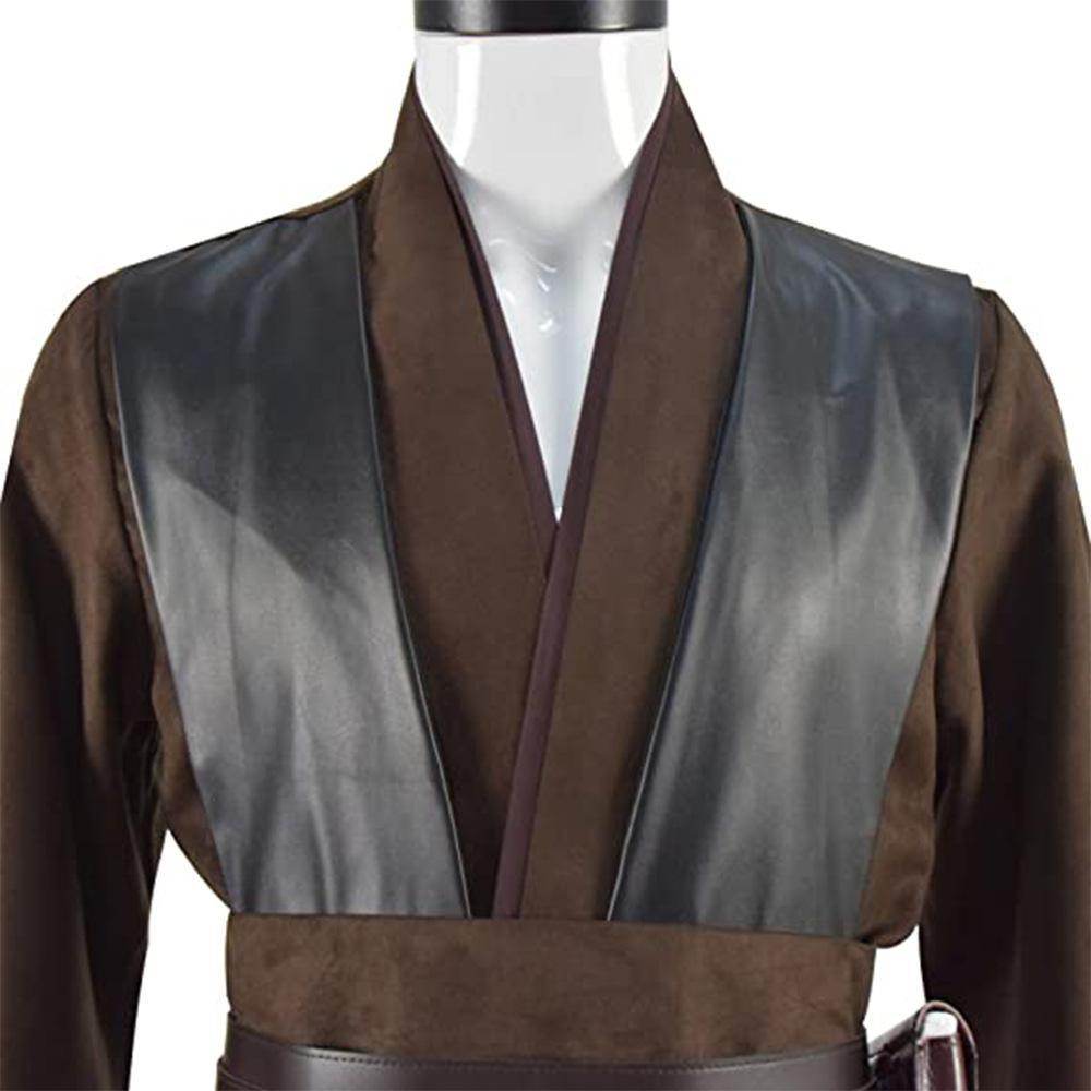 Anakin Skywalker Obi-Wan Costume Cloak Cosplay Halloween Suit - Ecosfun