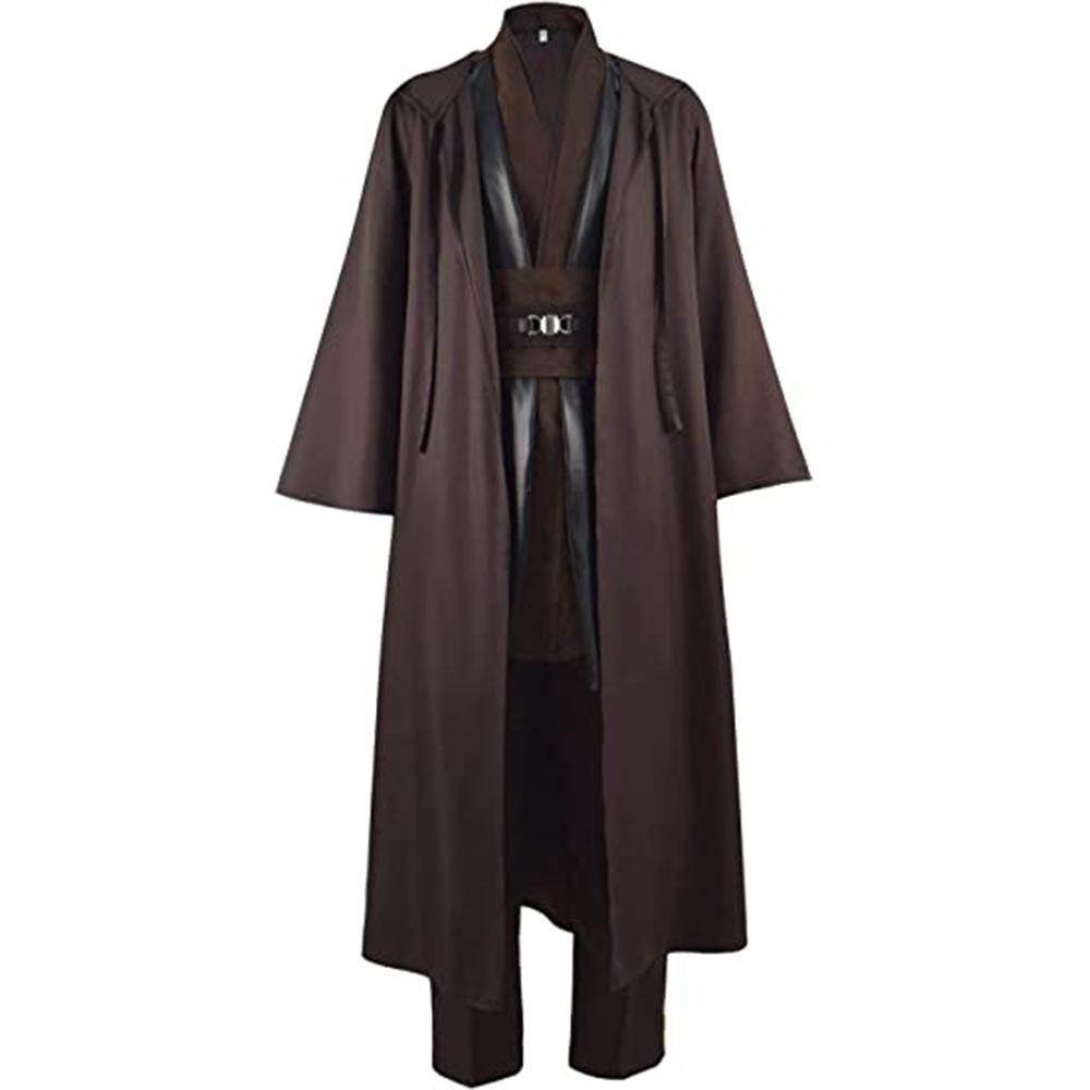 Anakin Skywalker Obi-Wan Costume Cloak Cosplay Halloween Suit - Ecosfun