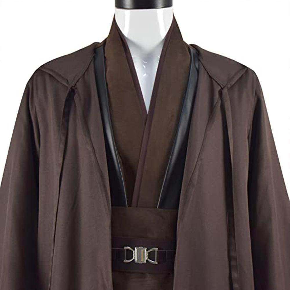 Anakin Skywalker Obi-Wan Costume Cloak Cosplay Halloween Suit - Ecosfun