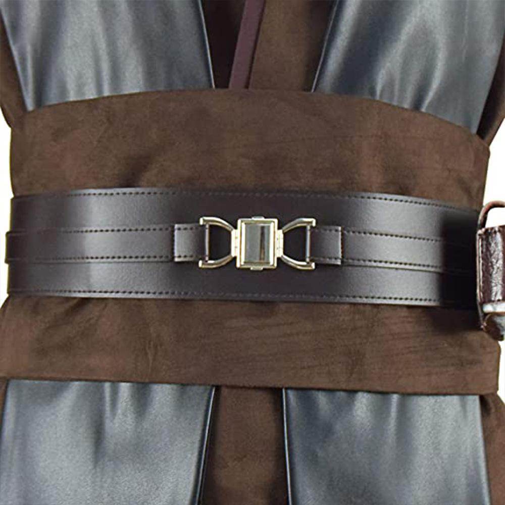 Anakin Skywalker Obi-Wan Costume Cloak Cosplay Halloween Suit - Ecosfun