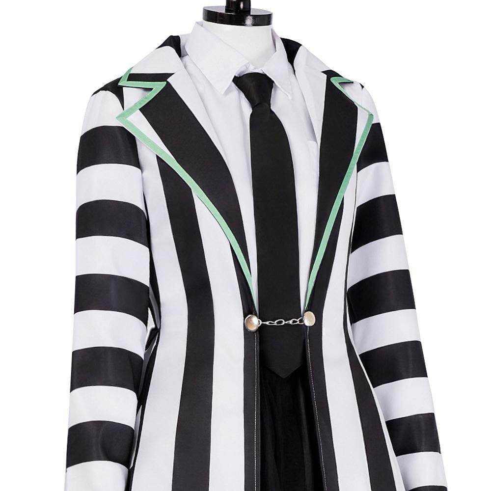 Beetlejuice Adult Kids Blazer Dress Costume For Women Girl - Ecosfun
