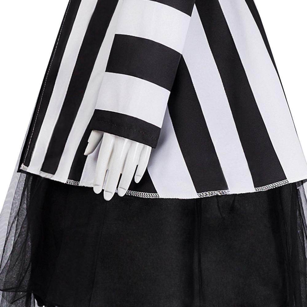 Beetlejuice Adult Kids Blazer Dress Costume For Women Girl - Ecosfun